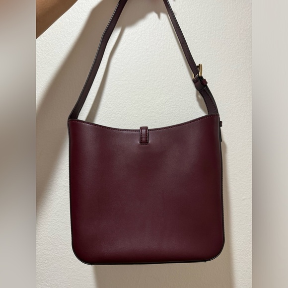 Michael Kors Lyra Small Women Leather Bucket Shoulder Bag (ox blood) - Picture 2 of 7